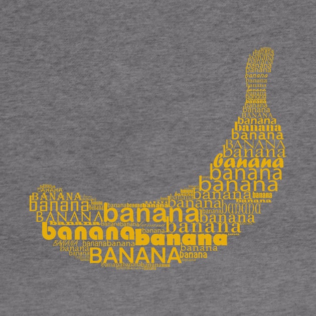 Typographic banana by hedehede